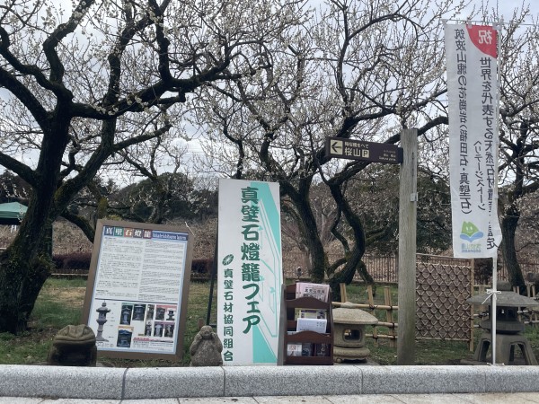 水戸偕楽園「梅まつり」で真壁燈籠サムネイル